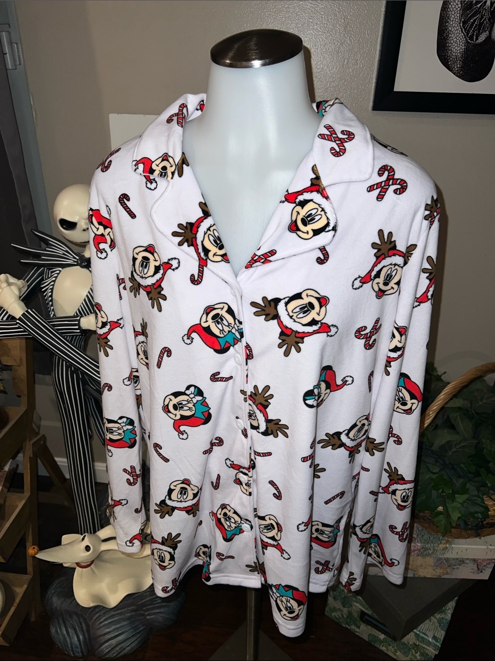 Disney Mickey Mouse Christmas Pajama Top